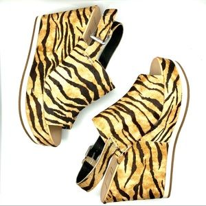Dolce Vita | Calf Hair Tiger Stripe Wedges